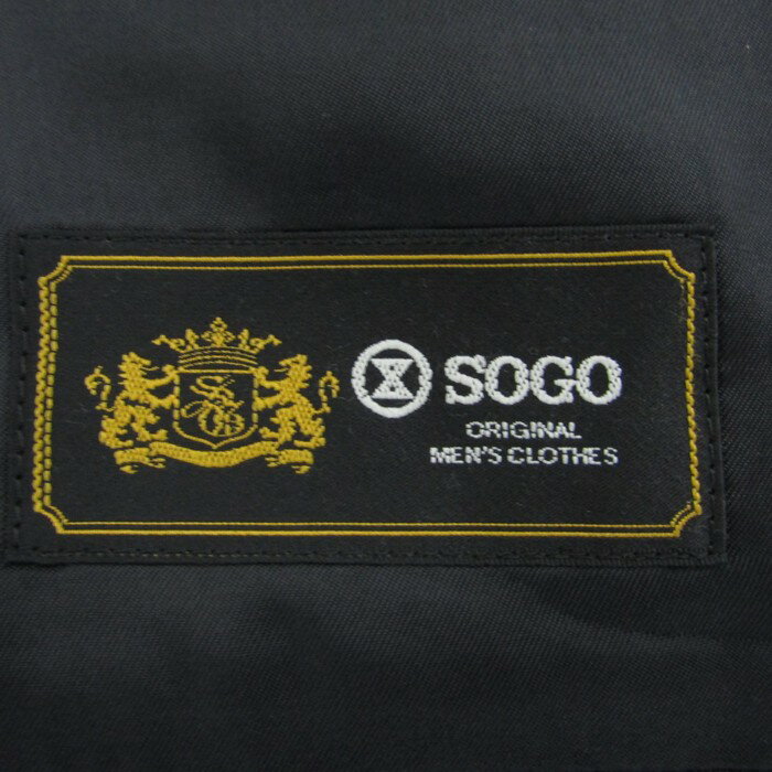 そごう スーツ セットアップ 上下セット ジャケット パンツ 記名有 黒 メンズ 98-AB/86-Aサイズ ブラック系 SOGO 【中古】