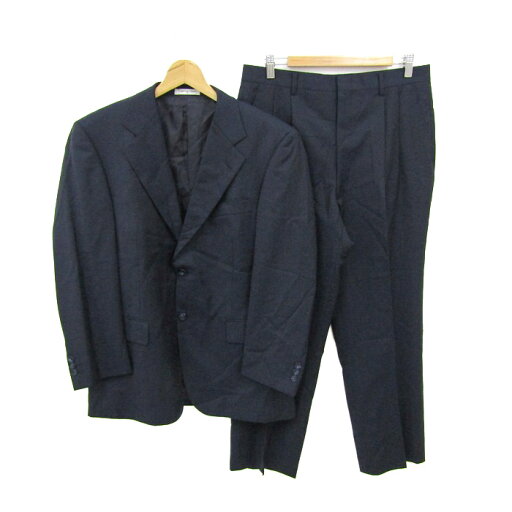ジャンマルコベンチューリ スーツ セットアップ ウール混 上下セット 記名有 メンズ 94AB4サイズ ネイビー GIAN MARCOVENTURI 【中古】 ジャンマルコベンチューリ スーツ セットアップ ウール混 上下セット 記名有 メンズ 94AB4サイズ ネイビー GIAN MARCOVENTURI 【中古】