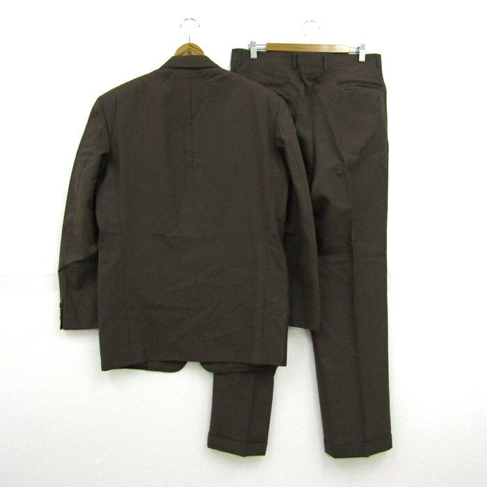 ヴェンティドゥエ スーツ セットアップ 上下セット 日本製 大きいサイズ メンズ LLサイズ ブラウン VENTIDUE 【中古】