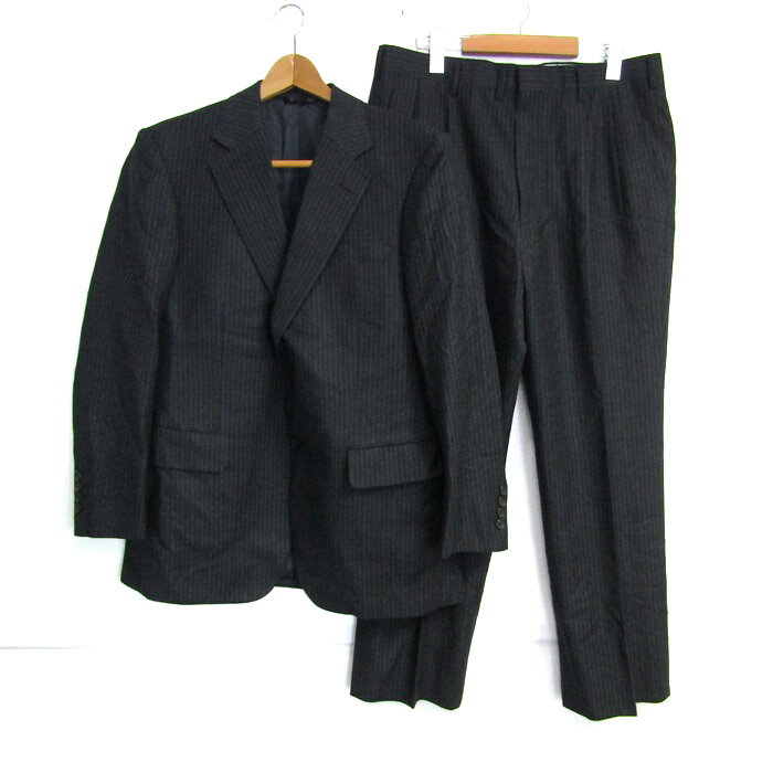 ヘンリープール スーツ セットアップ 上下セット サヴィルロウ 130'sウール メンズ 94AB4サイズ 濃紺 henry poole 【中古】