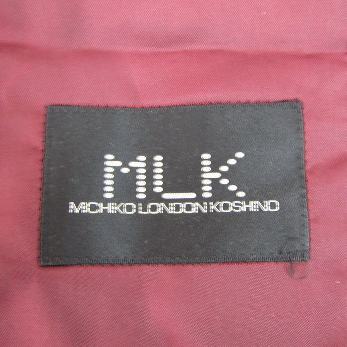ミチコロンドンコシノ スーツ セットアップ 上下セット ジャケット パンツ 記名有 メンズ 90Y4サイズ ブラック系 MLK 【中古】