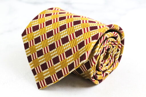 ヘンリーコットンズ ブランド ネクタイ シルク 格子柄 総柄 ハンドメイド PO メンズ レッド Henry Cottons 【中古】 ヘンリーコットンズ ブランド ネクタイ シルク 格子柄 総柄 ハンドメイド PO メンズ レッド Henry Cottons 【中古】