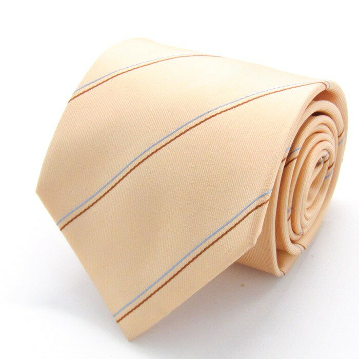 パーフェクトスーツファクトリー ブランド ネクタイ ストライプ柄 シルク PO メンズ ベージュ P.S.FA 【中古】(4)