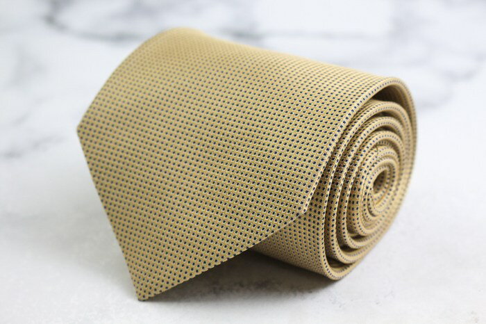 ミチコロンドンコシノ ブランド ネクタイ ドット シルク 日本製 PO メンズ ベージュ MICHIKO LONDON KOSHINO 【中古】