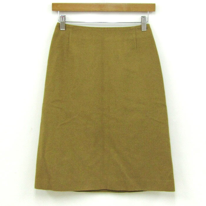 アンタイトル スカート ボトムス ウール カシミヤ混 日本製 レディース 1サイズ キャメル UNTITLED 【中古】