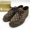 アタッシュ ドレスシューズ 未使用 幅広 4E シューズ 靴 日本製 レディース 24サイズ ブラウン Attache 【中古】(4)
