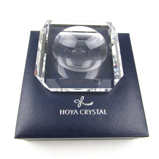 ホヤ クリスタル ガラス トレイ 置物 小物入れ ブランド インテリア 雑貨 レディース クリア HOYA CRYSTAL 【中古】 ホヤ クリスタル ガラス トレイ 置物 小物入れ ブランド インテリア 雑貨 レディース クリア HOYA CRYSTAL 【中古】