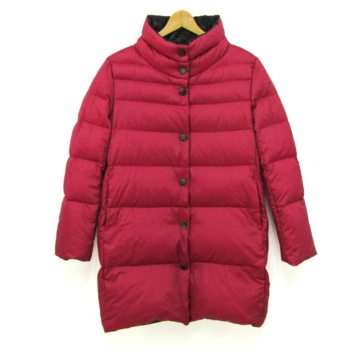 ソニアリキエル ダウンジャケット コート ジャンパー リバーシブル ブランド アウター レディース 38サイズ 赤紫 Sonia Rykiel 【中古】
