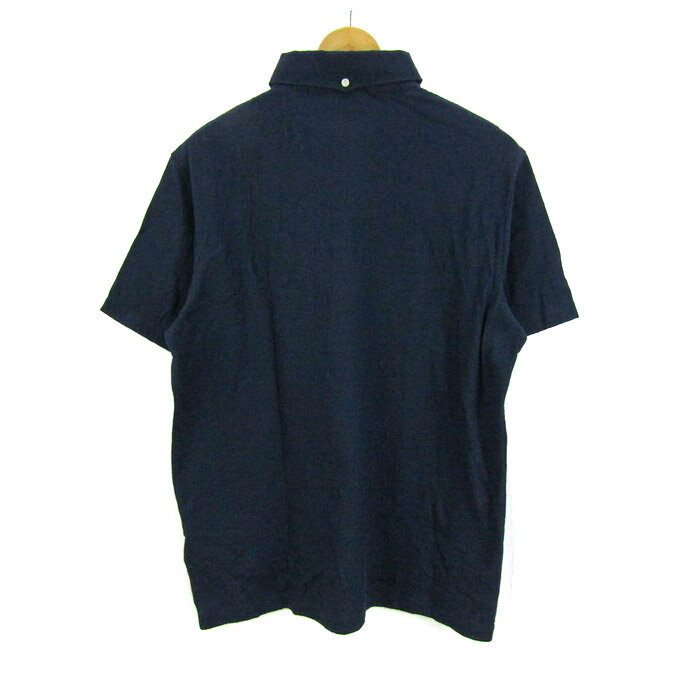 カッパ ポロシャツ 半袖 大きいサイズ トップス メンズ LLサイズ ネイビー系 Kappa 【中古】