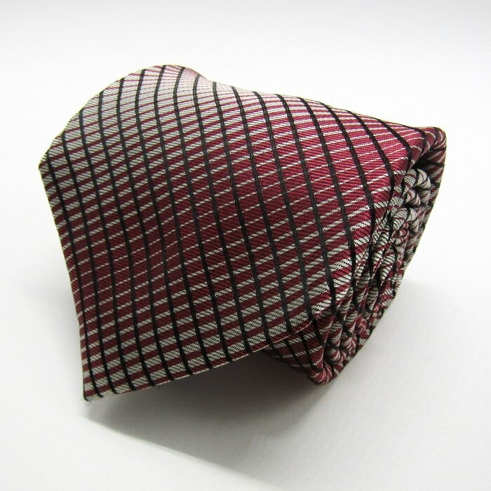 カンゴール ブランド ネクタイ ストライプ柄 チェック柄 格子柄 シルク PO メンズ レッド KANGOL 【中..