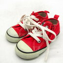 コンバース スニーカー ローカット オールスター シューズ 靴 赤 キッズ 女の子用 15サイズ レッド CONVERSE 【中古】(4)