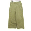 エディー・バウアー ワイドパンツ リネン混 ストレッチ ボトムス レディース XSサイズ ベージュ系 Eddie Bauer 【中古】