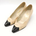 イヴ・サンローラン パンプス ブランド シューズ 靴 レディース 34.5サイズ ベージュ YVES SAINT LAURENT 【中古】(4)