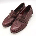 アイグナー ローファー スリッポン 未使用 本革 レザー ブランド シューズ 靴 イタリア製 メンズ 40サイズ エンジ色 AIGNER 【中古】
