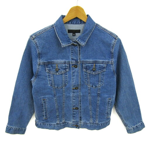 ユニクロ デニムジャケット アウター ストレッチ Gジャン レディース Lサイズ ブルー UNIQLO 【中古】 ユニクロ デニムジャケット アウター ストレッチ Gジャン レディース Lサイズ ブルー UNIQLO 【中古】