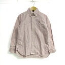ラルフローレン 長袖シャツ トップス ストライプ柄 ボタンダウン キッズ 男の子用 110サイズ 赤×白 RALPH LAUREN 【中古】