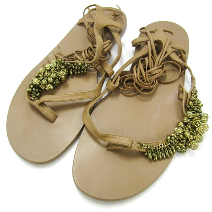 【中古】ザラトングサンダルフラット...