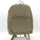 サヴォイ リュックサック キルティング デイパック 鞄 カバン ブランド レディース カーキ SAVOY 【中古】(4)