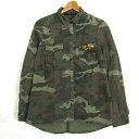 ザラ ミリタリージャケット 迷彩柄 アウター レディース USA Sサイズ グリーン系 ZARA Trafaluc 【中古】