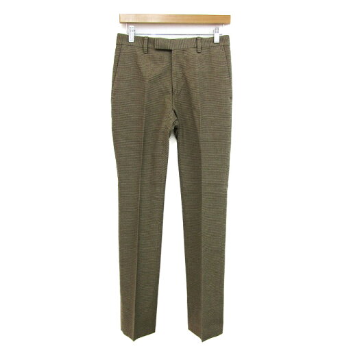 ダーバン パンツ ボトムス スラックス 千鳥格子柄 日本製 メンズ 74サイズ ブラウン×ベージュ Durban 【中古】 ダーバン パンツ ボトムス スラックス 千鳥格子柄 日本製 メンズ 74サイズ ブラウン×ベージュ Durban 【中古】