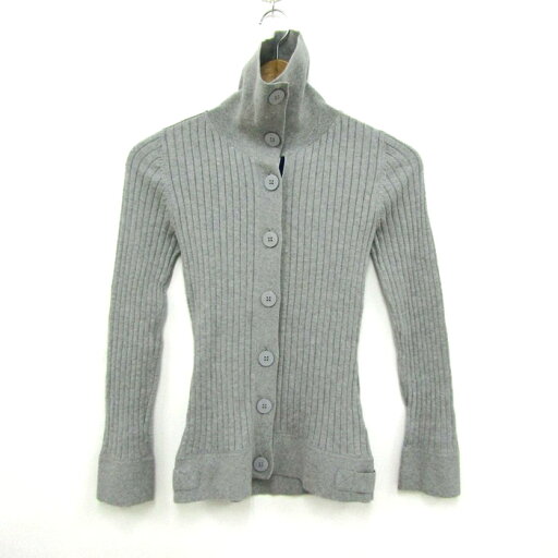 トミーヒルフィガー カーディガン トップス 長袖 リブニット レディース Sサイズ グレー TOMMY HILFIGER 【中古】 トミーヒルフィガー カーディガン トップス 長袖 リブニット レディース Sサイズ グレー TOMMY HILFIGER 【中古】