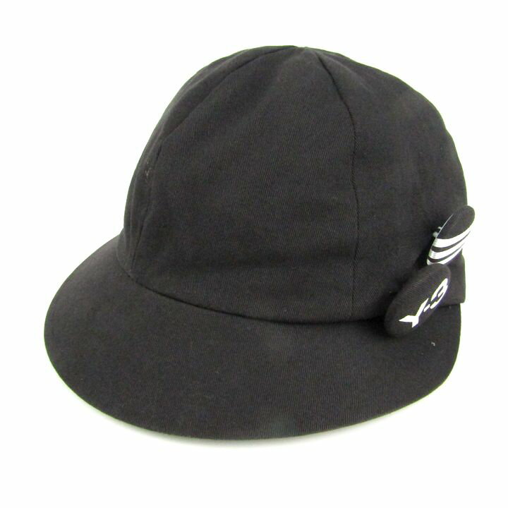 ワイスリー ヨウジヤマモト adidas コラボ キャスケット キャップ 帽子 ブランド レディース ブラック Y-3 【中古】