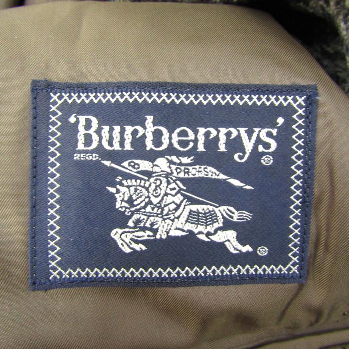 バーバリーズ テーラードジャケット アウター 千鳥格子柄 エルボーパッチ メンズ 170 A5サイズ ブラウン Burberrys 【中古】