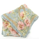 ニナリッチ スカーフ 花柄 シルク ブランド レディース ブルー NINA RICCI 【中古】