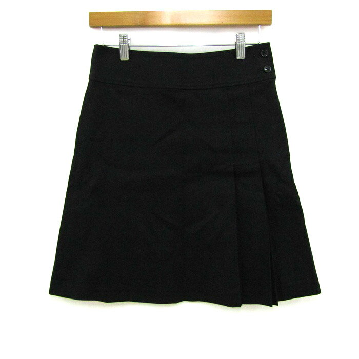 グリーンレーベルリラクシング スカート ボトムス プリーツ ユナイテッドアローズ レディース 36サイズ ブラック green label relaxing 【中古】