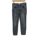 ザラ デニムパンツ ジーンズ ストレッチ ボトムス レディース USA 8サイズ グレー系 ZARA 【中古】