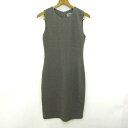 アルマーニコレッツォーニ ノースリーブワンピース トップス レディース 42サイズ カーキ系 ARMANI COLLEZIONI 【中古】(4)