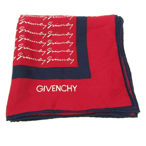 ジバンシィ スカーフ ロゴ ブランド 小物 レディース レッド GIVENCHY 【中古】 ジバンシィ スカーフ ロゴ ブランド 小物 レディース レッド GIVENCHY 【中古】