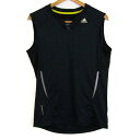 アディダス タンクトップ ノースリーブ Clima365 スポーツウエア シャツ トップス メンズ Lサイズ ネイビー系 adidas 【中古】