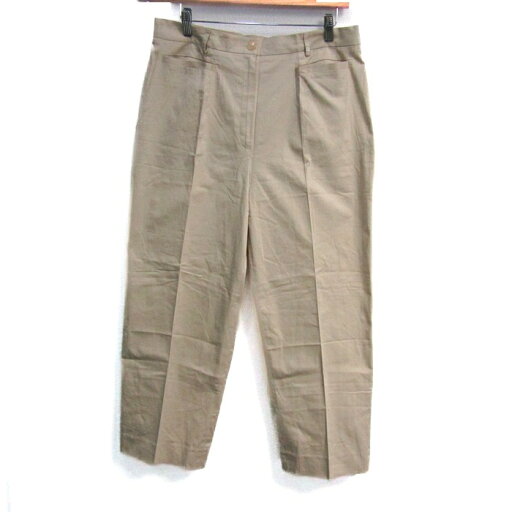 アイグナー パンツ センタープレス ストレッチ 大きいサイズ ボトムス レディース USA 14サイズ ベージュ AIGNER 【中古】 アイグナー パンツ センタープレス ストレッチ 大きいサイズ ボトムス レディース USA 14サイズ ベージュ AIGNER 【中古】