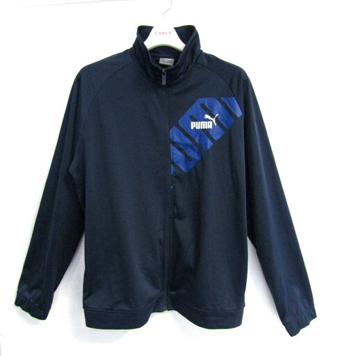 プーマ ジャージ トラックジャケット アウター スポーツウエア メンズ Lサイズ ネイビー PUMA 【中古】 プーマ ジャージ トラックジャケット アウター スポーツウエア メンズ Lサイズ ネイビー PUMA 【中古】