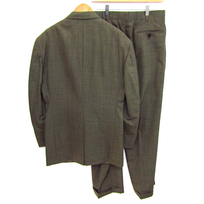 ポロバイラルフローレン スーツ セットアップ ウール 上下セット 日本製 記名有 メンズ A7サイズ ベージュ Polo by Ralph Lauren 【中古】