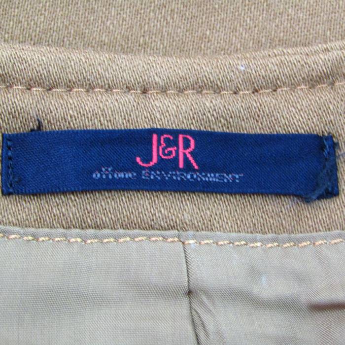 ジェイ&アール セットアップ ウール100% ジャケット スカート ブランド 上下セット レディース Sサイズ ブラウン系 J&R 【中古】