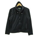 ラルフローレン スタンドカラージャケット ジャンパー アウター レディース Mサイズ ブラック RALPH LAUREN 【中古】(4)