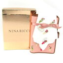 ニナリッチ 手帳 ハンカチ セット 未使用 花柄 文房具 雑貨 ブランド レディース ピンク NINA RICCI 【中古】