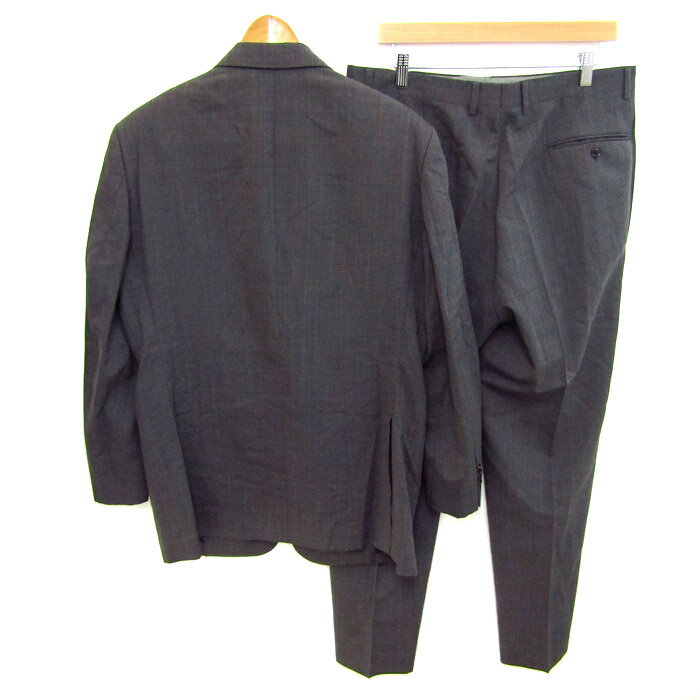 テハマクリント スーツ セットアップ ウール混 ブランド ジャケット パンツ 上下セット メンズ 100AB7サイズ グレー tehama clint 【中古】