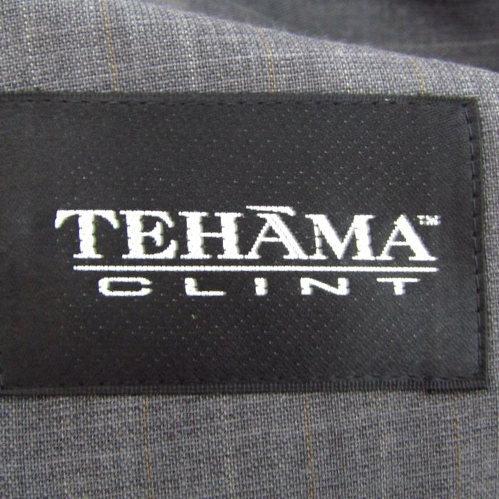 テハマクリント スーツ セットアップ ウール混 ブランド ジャケット パンツ 上下セット メンズ 100AB7サイズ グレー tehama clint 【中古】