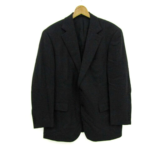 アクアスキュータム テーラードジャケット アウター カシミヤ100% 大きいサイズ メンズ 104BB7サイズ グレー Aquascutum 【中古】 アクアスキュータム テーラードジャケット アウター カシミヤ100% 大きいサイズ メンズ 104BB7サイズ グレー Aquascutum 【中古】