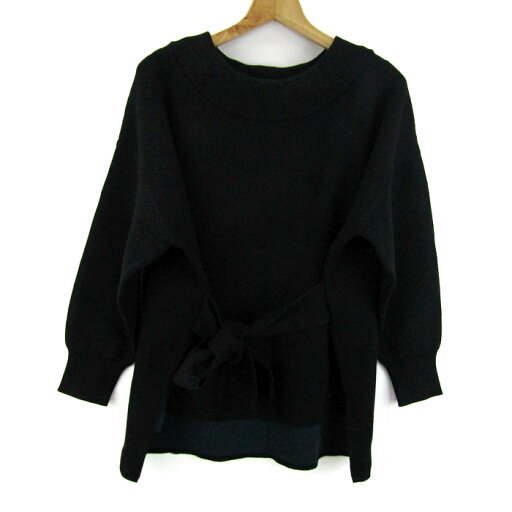 ジーナシス ニット セーター 長袖 未使用 ブランド トップス 黒 レディース Fサイズ ブラック系 JEANASiS 【中古】 ジーナシス ニット セーター 長袖 未使用 ブランド トップス 黒 レディース Fサイズ ブラック系 JEANASiS 【中古】