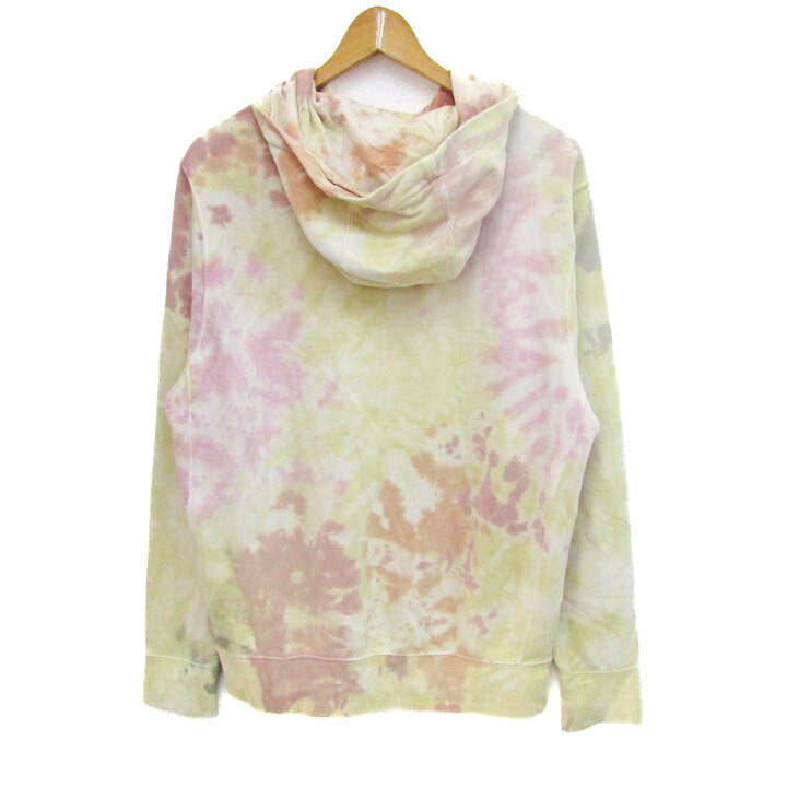 ナイキ パーカー トップス プルオーバー スウェット ヴィンテージ メンズ Sサイズ 白×黄×ピンク NIKE 【中古】