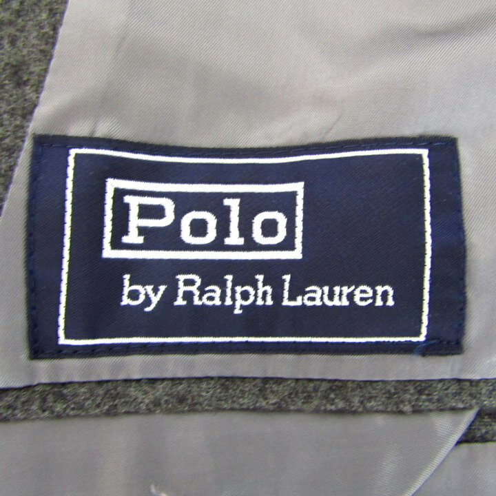 ポロバイラルフローレン スーツ セットアップ ウール 上下セット 記名有 日本製 メンズ AB5サイズ グレー系 Polo by Ralph Lauren 【中古】
