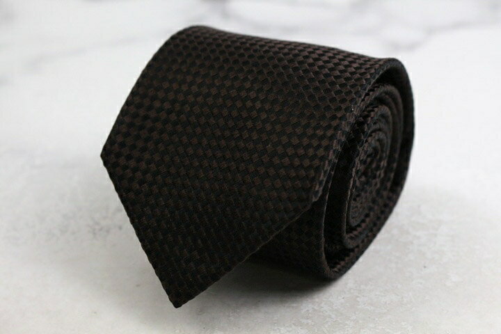 パーフェクトスーツファクトリー ブランド ネクタイ チェック柄 格子柄 ブロックチェック シルク PO メンズ ブラック P.S.FA 【中古】