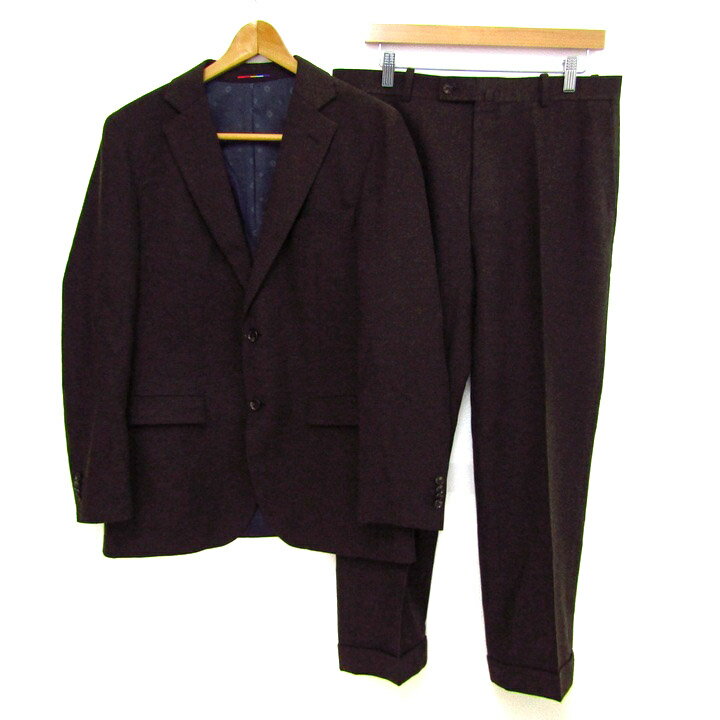 オリヒカ スーツ セットアップ ウール混 ブランド 上下セット メンズ C98 W88 T175/AB6サイズ ブラウン ORIHICA 【中古】