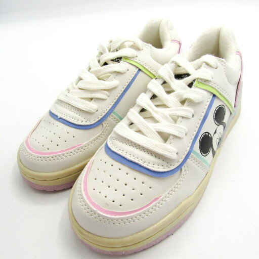 ザラ スニーカー ローカット 厚底 ディズニーコラボ シューズ 靴 白 キッズ 女の子用 31サイズ ホワイト系×ピンク×ブルー ZARA 【中古】 ザラ スニーカー ローカット 厚底 ディズニーコラボ シューズ 靴 白 キッズ 女の子用 31サイズ ホワイト系×ピンク×ブルー ZARA 【中古】