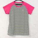 【全品39%OFFクーポン8月4日20:00〜8月15日01:59まで】アディダス 半袖Tシャツ トップス クライマライト ボーダー柄 スポーツウエア レディー...