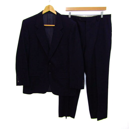 ダンヒル スーツ セットアップ 上下セット ジャケット パンツ 大きいサイズ メンズ 98AB6サイズ ネイビー Dunhill 【中古】 ダンヒル スーツ セットアップ 上下セット ジャケット パンツ 大きいサイズ メンズ 98AB6サイズ ネイビー Dunhill 【中古】